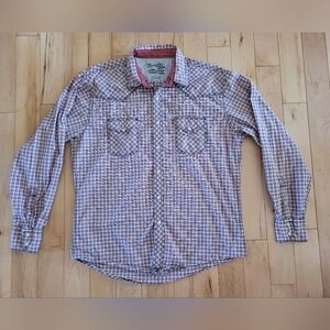 Wrangler men's size large snap up shirt